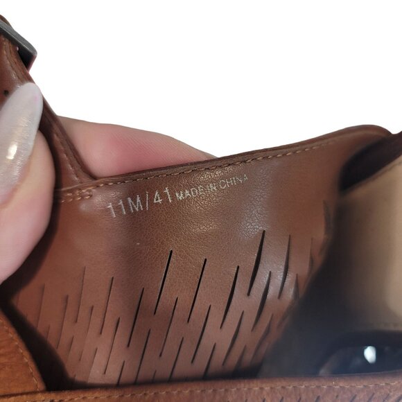 Vince Camuto size 11 Brown Open Toe Heeled Sandals With Cut-Out Design - Picture 5 of 9